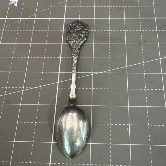 Antiko 800 Silver Souvenir Spoon Rüdesheim Germany Crest - Picture 2 of 5